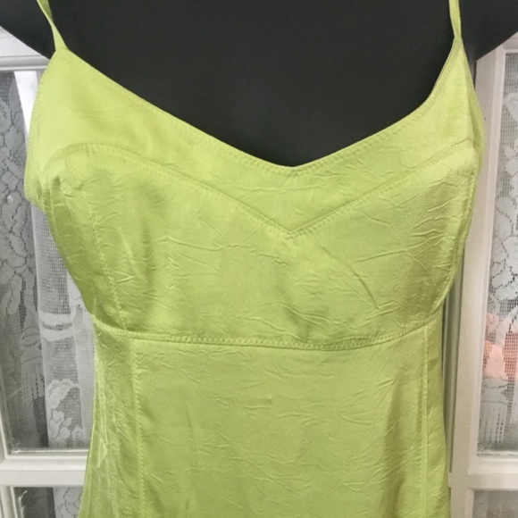 HM lime  green maxi, backless dress size small - Picture 2 of 7